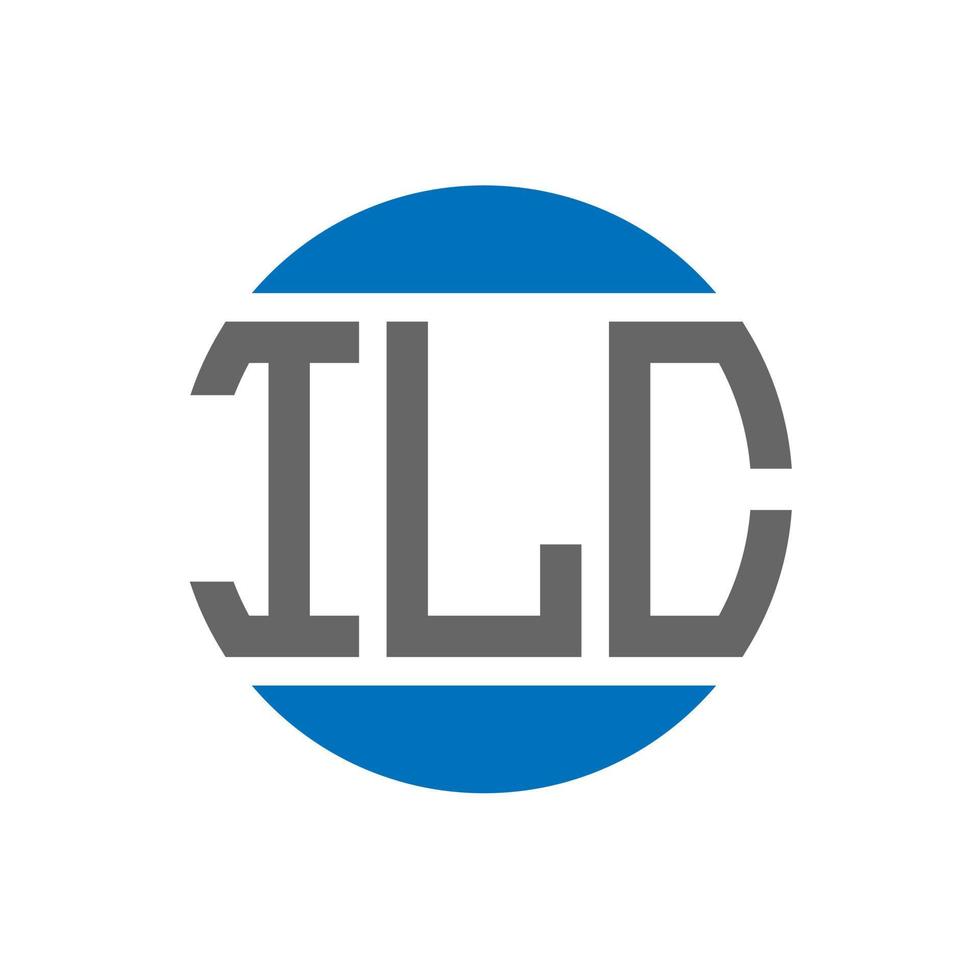 ILC letter logo design on white background. ILC creative initials circle logo concept. ILC letter design. vector