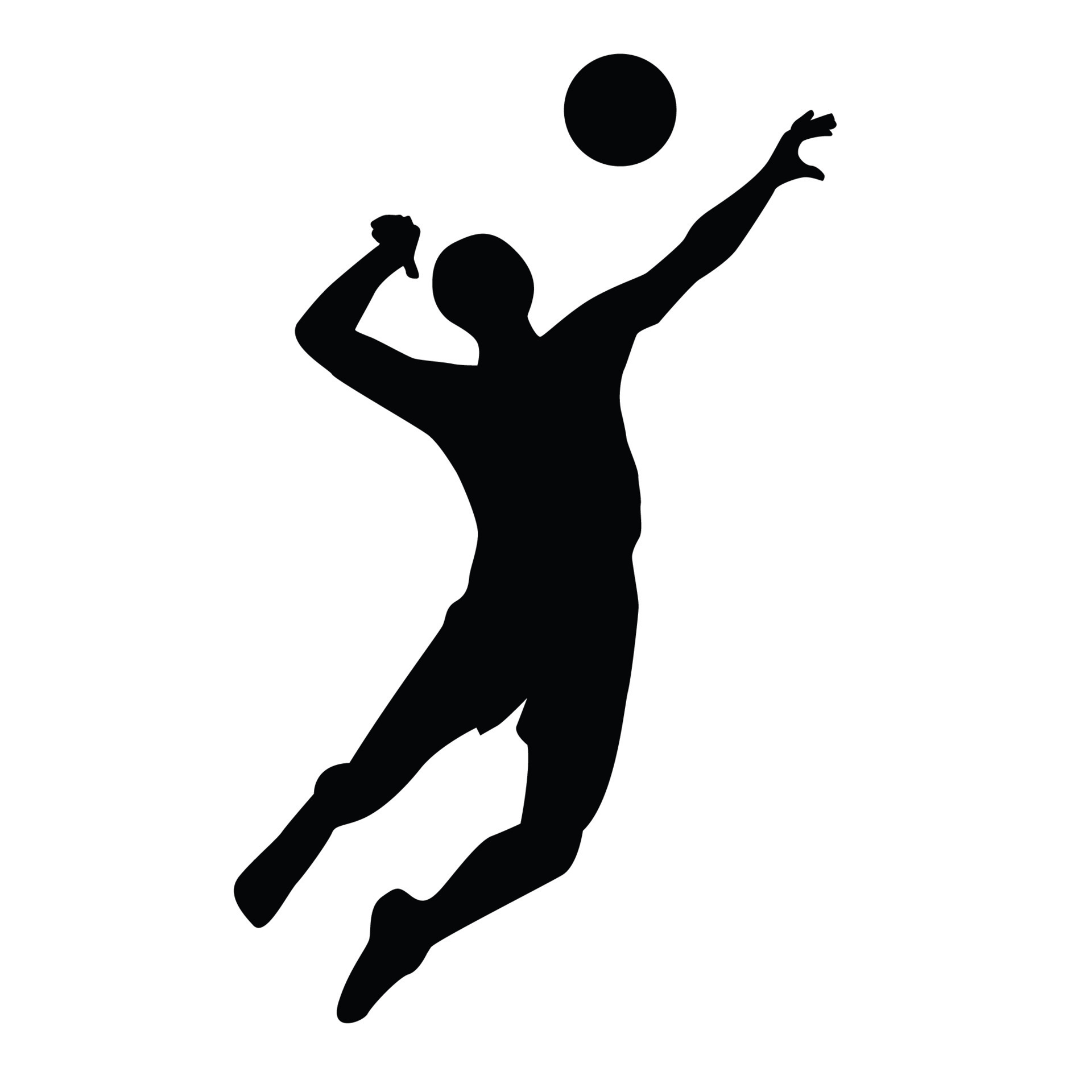 volley ball sport silhouette vector design 16186282 Vector Art at Vecteezy