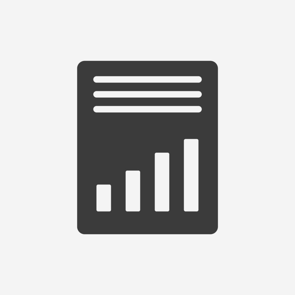 Business accounting icon vector. document, management symbol sign vector