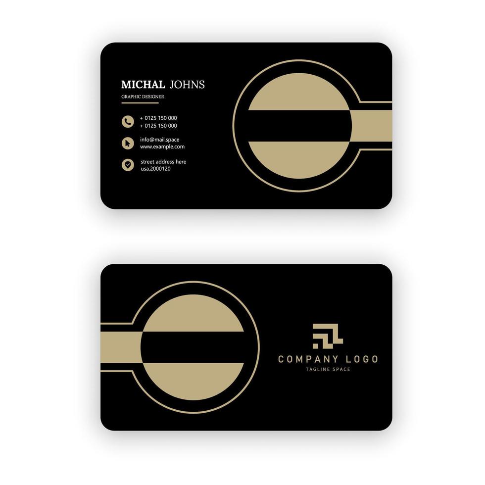 modern professional business card vector