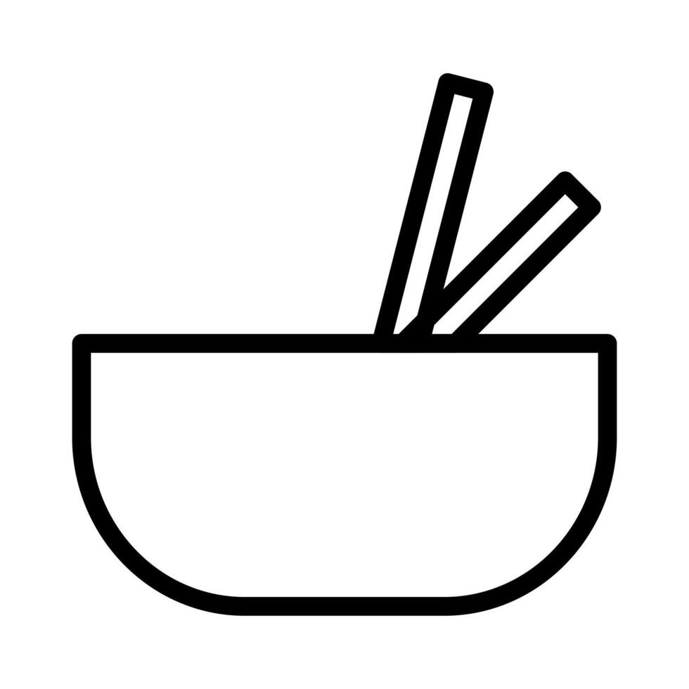 noodle outline illustration vector and logo Icon new year icon perfect.