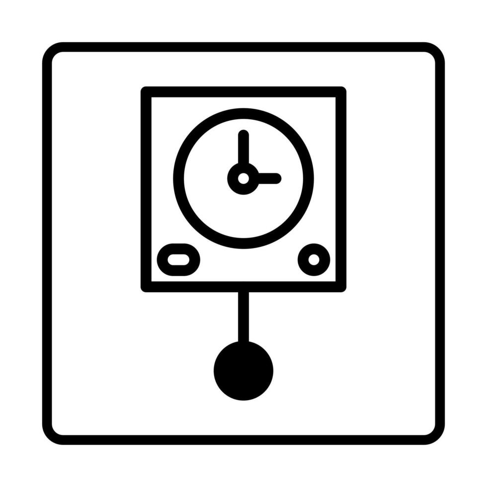 Clock Dualtone Icon. Social media sign icons. Vector illustration isolated for graphic and web design.