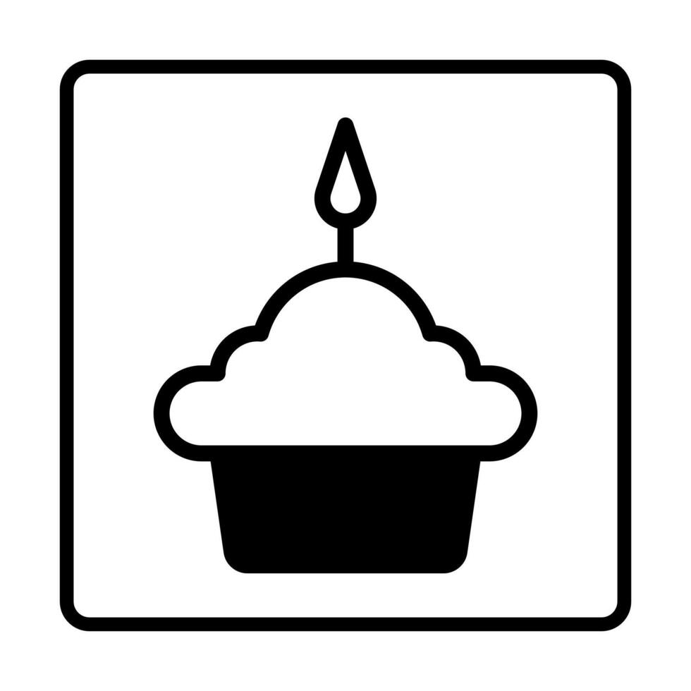 Cake dualtone Icon. Social media sign icons. Vector illustration isolated for graphic and web design.