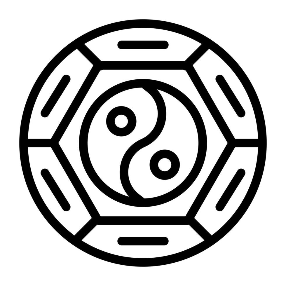 yin yang illustration vector and logo Icon new year icon perfect.
