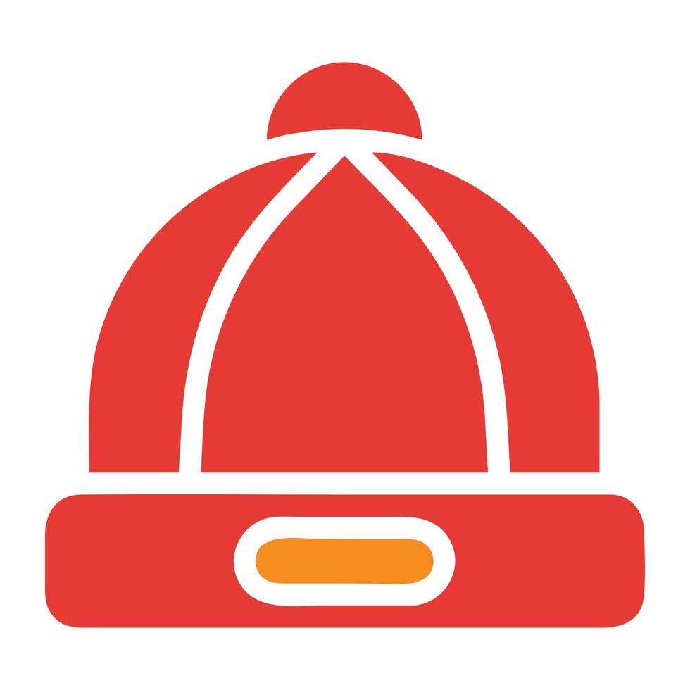 Interpretativo Pebish problema sombrero rojo sólido ilustración vector e icono de logotipo icono de año  nuevo perfecto. 16187093 Vector en Vecteezy