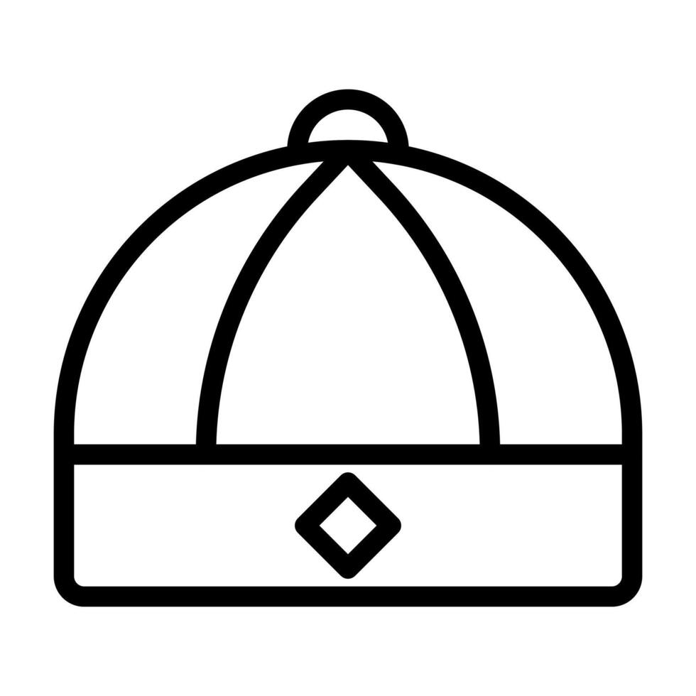 Hat outline illustration vector and logo Icon new year icon perfect.