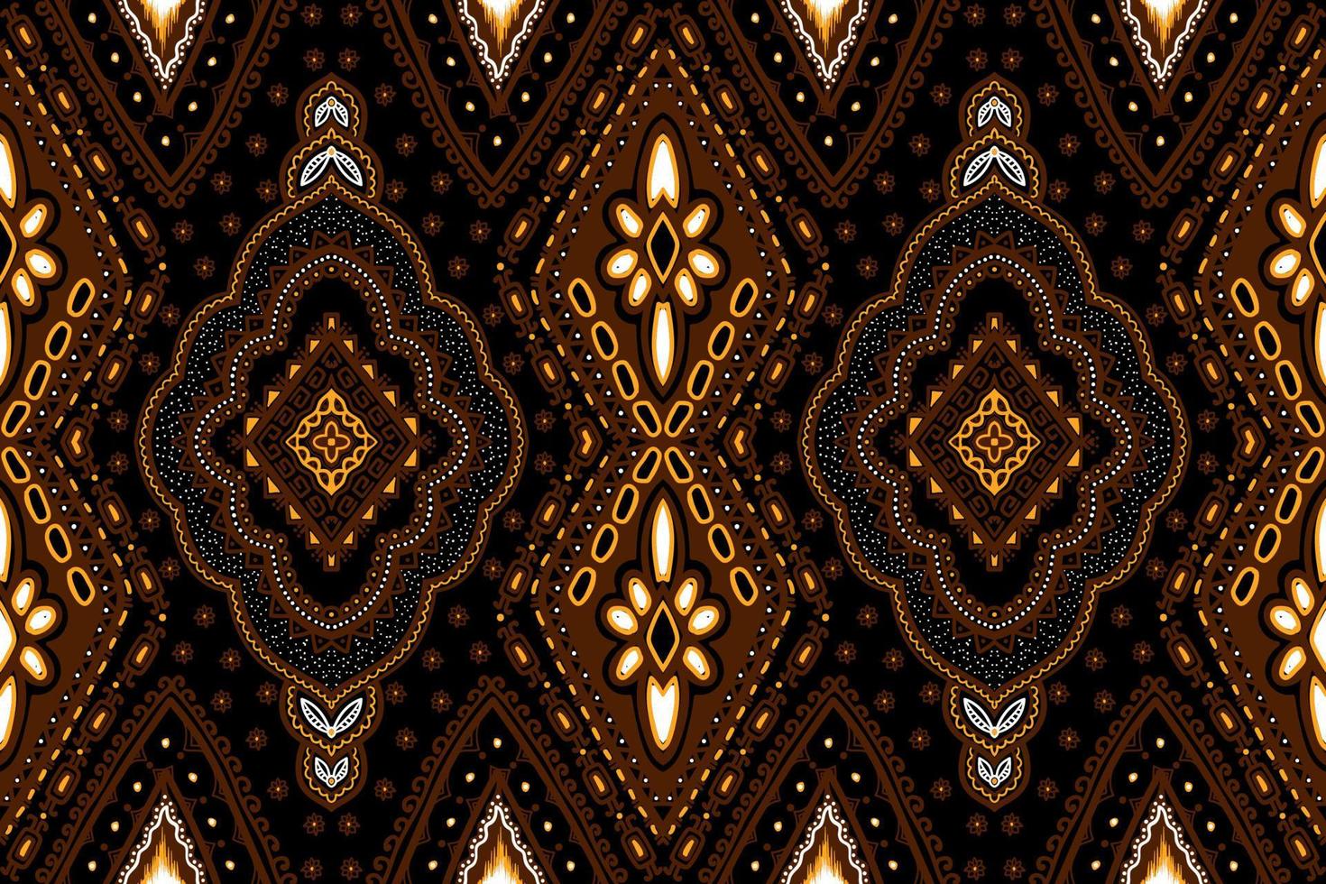 traditional ethnic geometric pattern background design for backgrounds carpet wallpaper clothes wrap fabric seamless embroidery style vector illustration