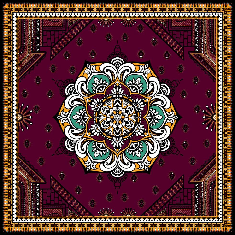 traditional ethnic geometric pattern background design for backgrounds carpet wallpaper clothes wrap fabric seamless embroidery style vector illustration