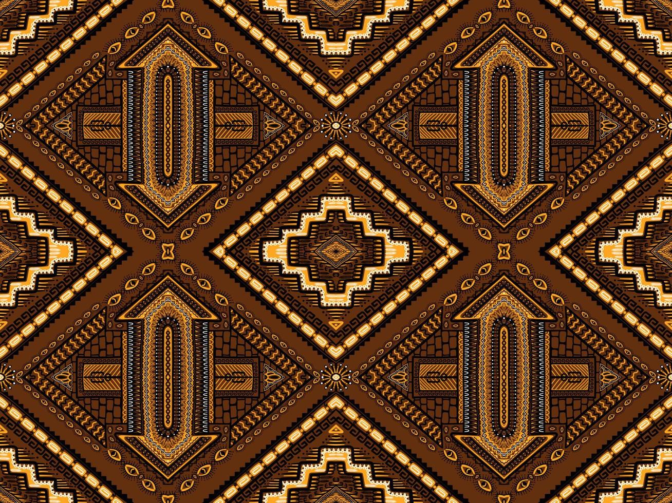 traditional ethnic geometric pattern background design for backgrounds carpet wallpaper clothes wrap fabric seamless embroidery style vector illustration