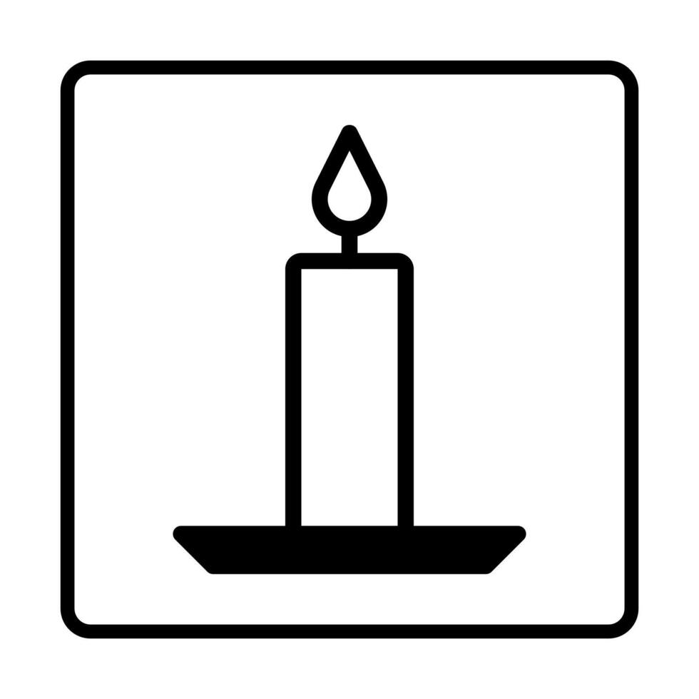 candle dualtone Icon. Social media sign icons. Vector illustration isolated for graphic and web design.