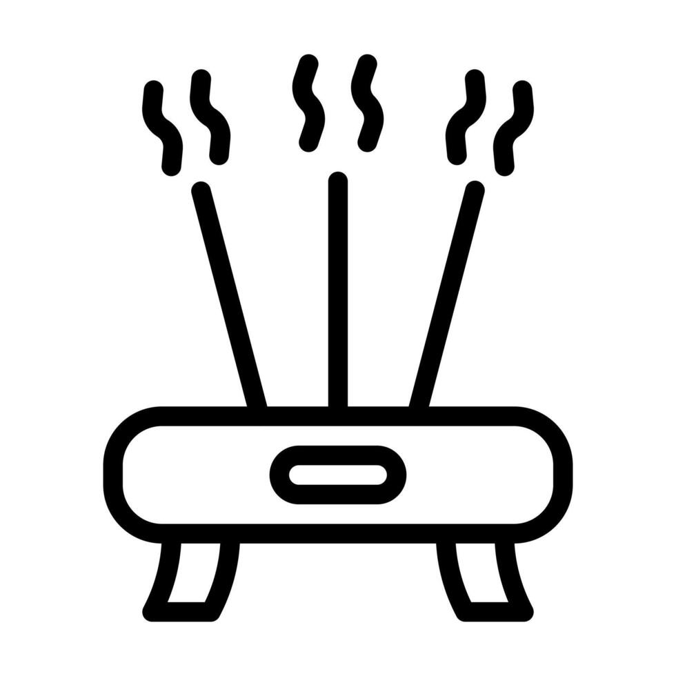 incense outline illustration vector and logo Icon new year icon perfect.