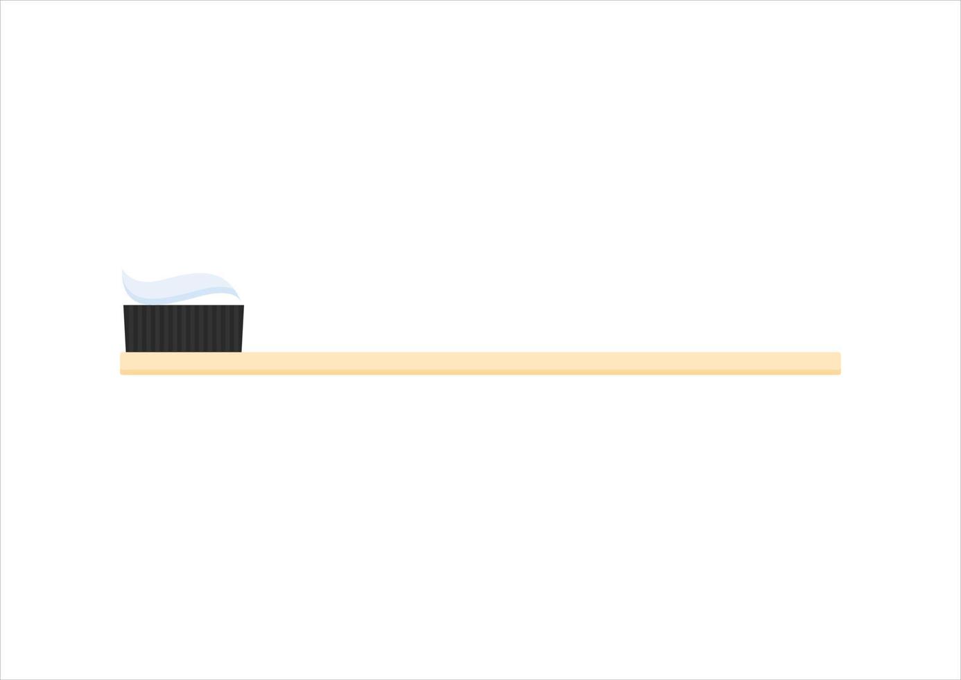 toothbrush flat design vector illustration. Dental concept. Toothbrush with toothpaste isolated. Flat design, care health, hygiene healthy,vector illustration