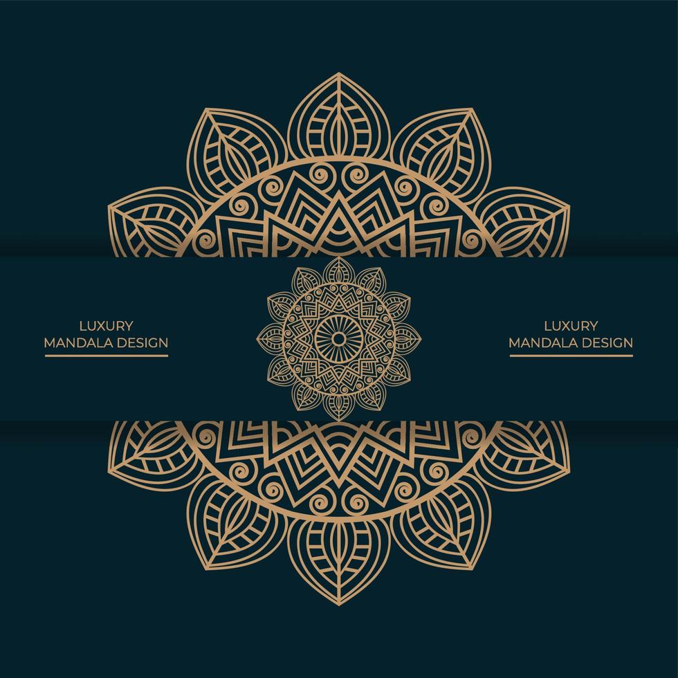 Ornamental mandala background design vector