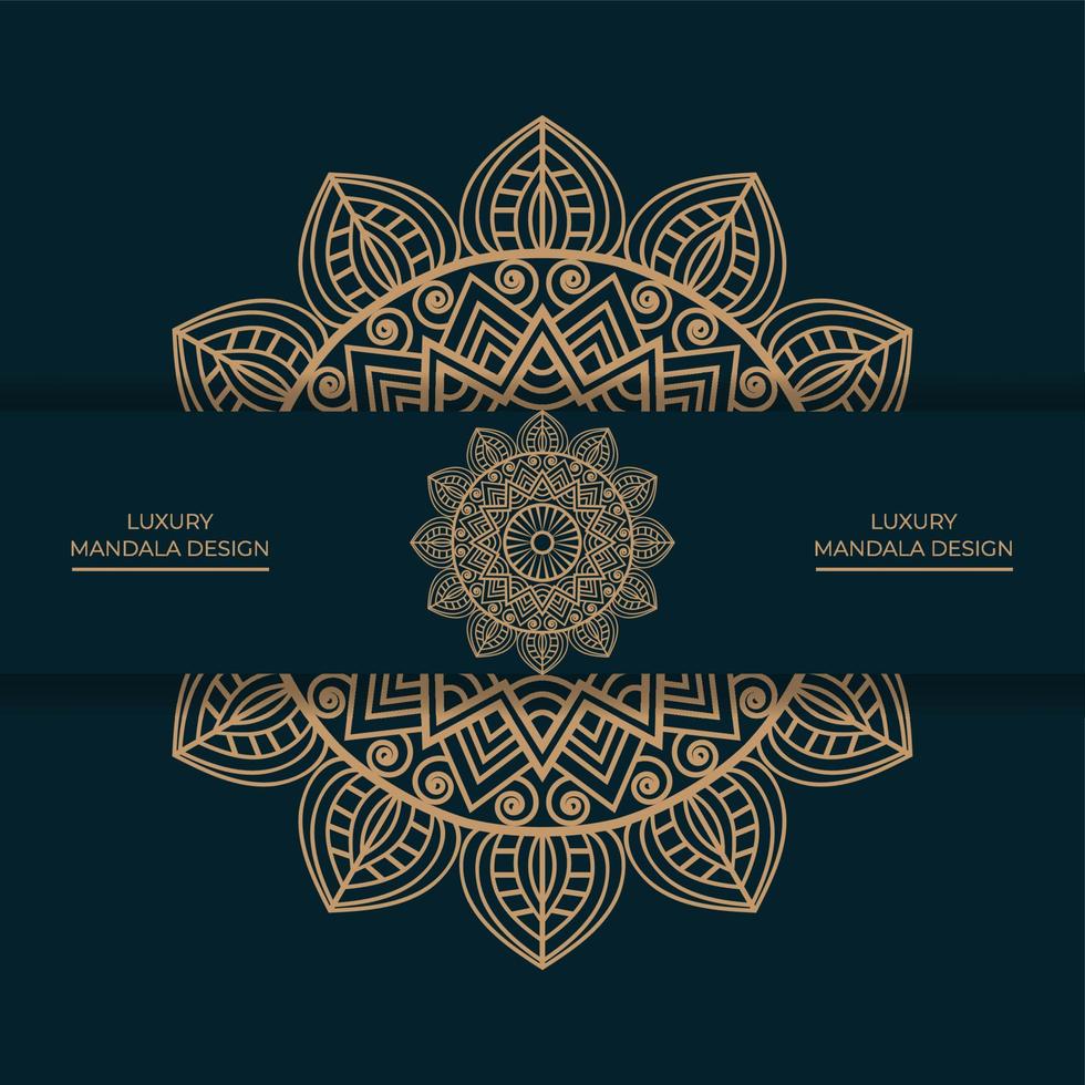 Ornamental mandala background design vector