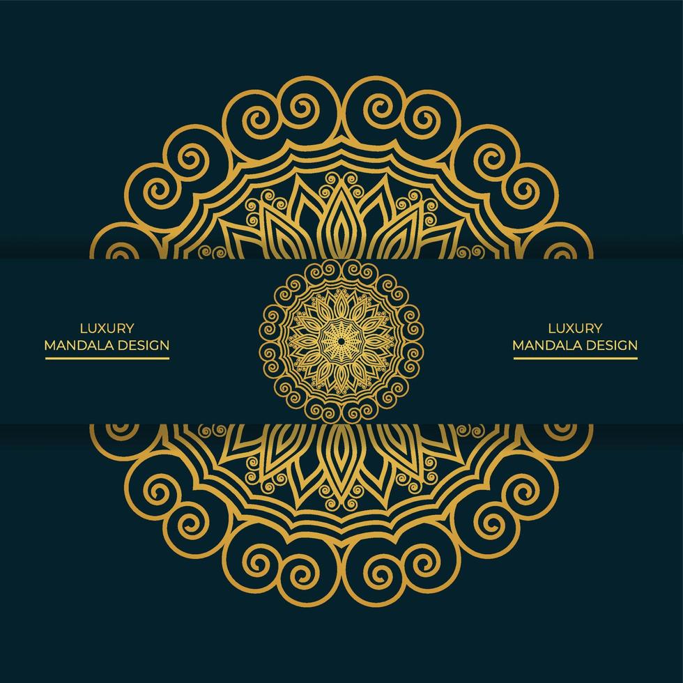 Luxury ornamental mandala design background vector