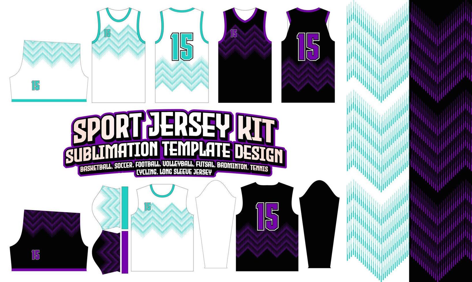 camiseta deportiva ropa deportiva diseño de patrón de sublimación 283 para fútbol fútbol e-sport baloncesto voleibol bádminton futsal camiseta vector