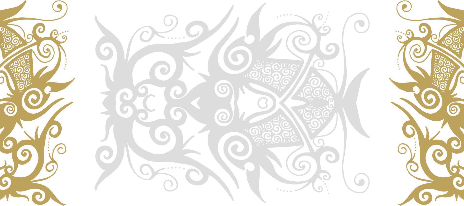 golden flourish pattern Design 270 Wallpaper Background Vector