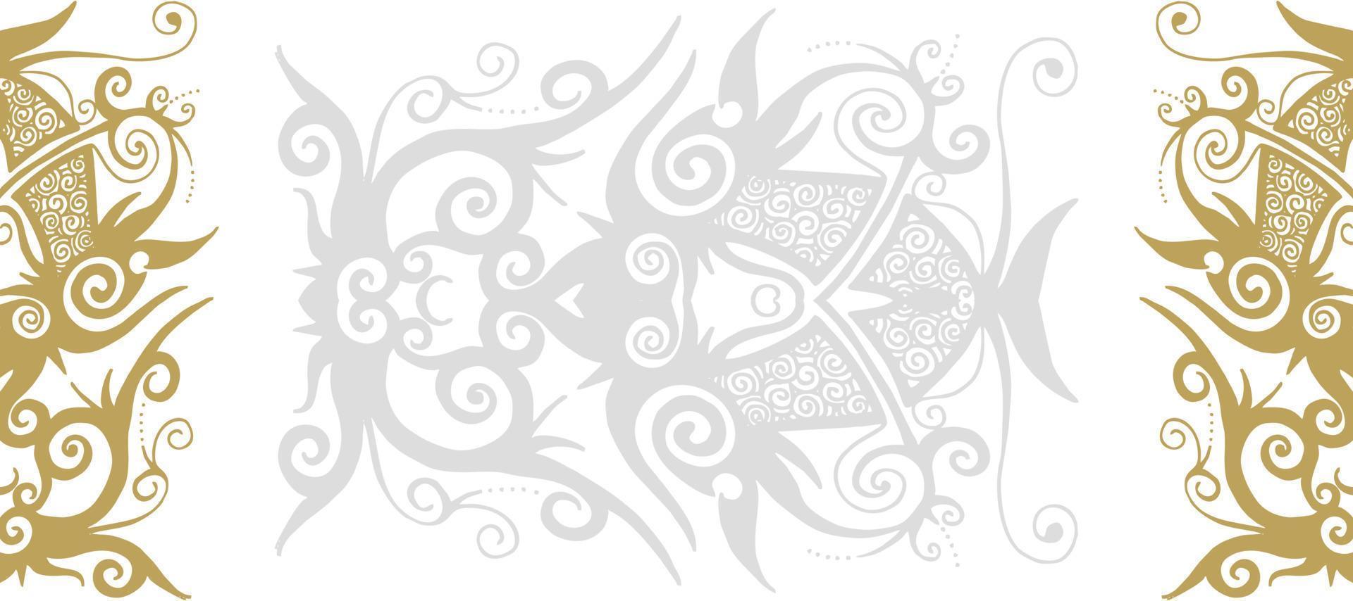 golden flourish pattern Design 270 Wallpaper Background Vector