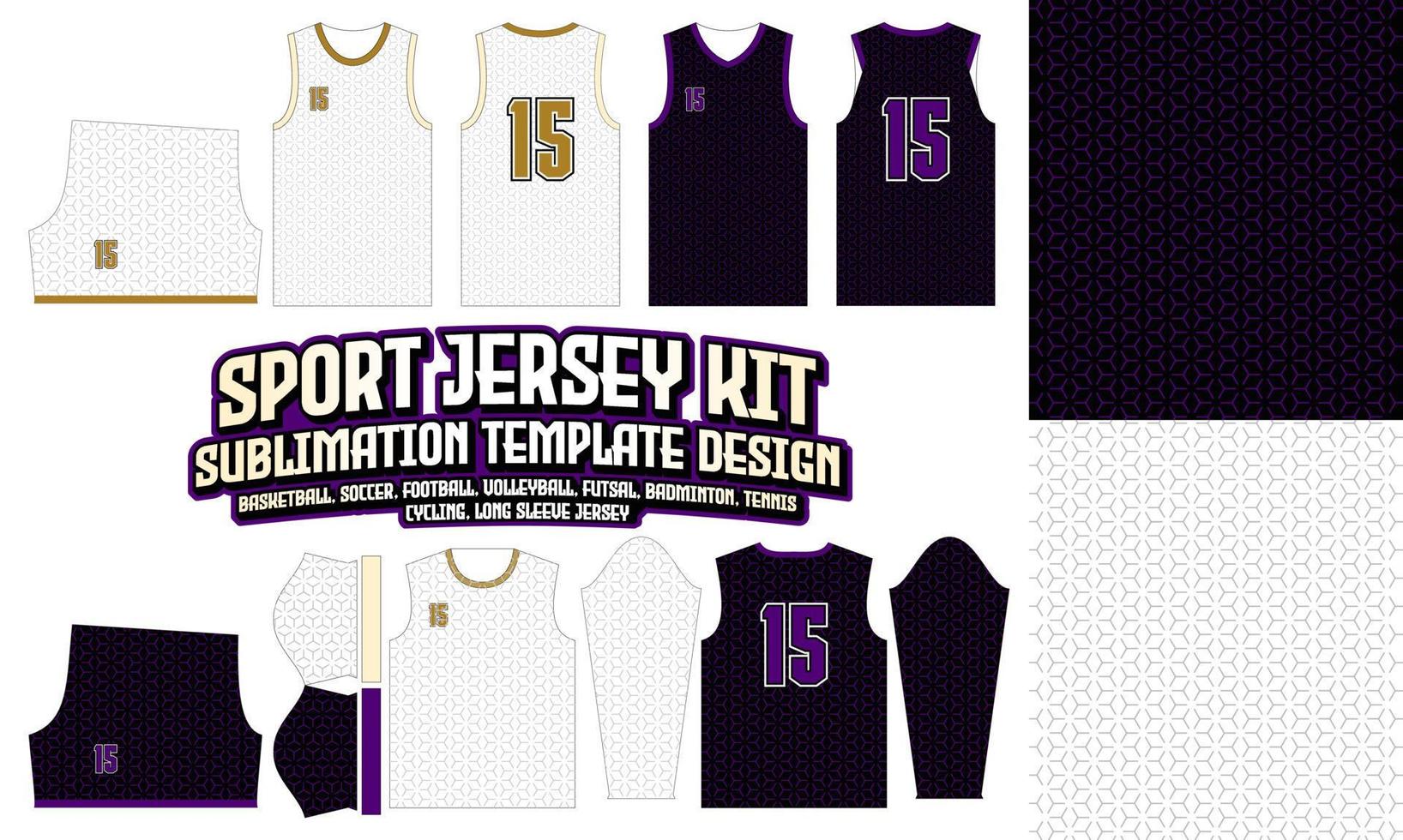 camiseta deportiva ropa deportiva sublimación patrón diseño 266 para fútbol e-sport baloncesto voleibol bádminton futsal camiseta vector