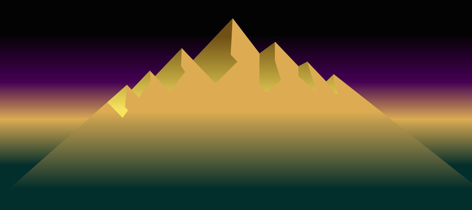 montaña en el cielo nocturno diseño 279 papel tapiz fondo vector