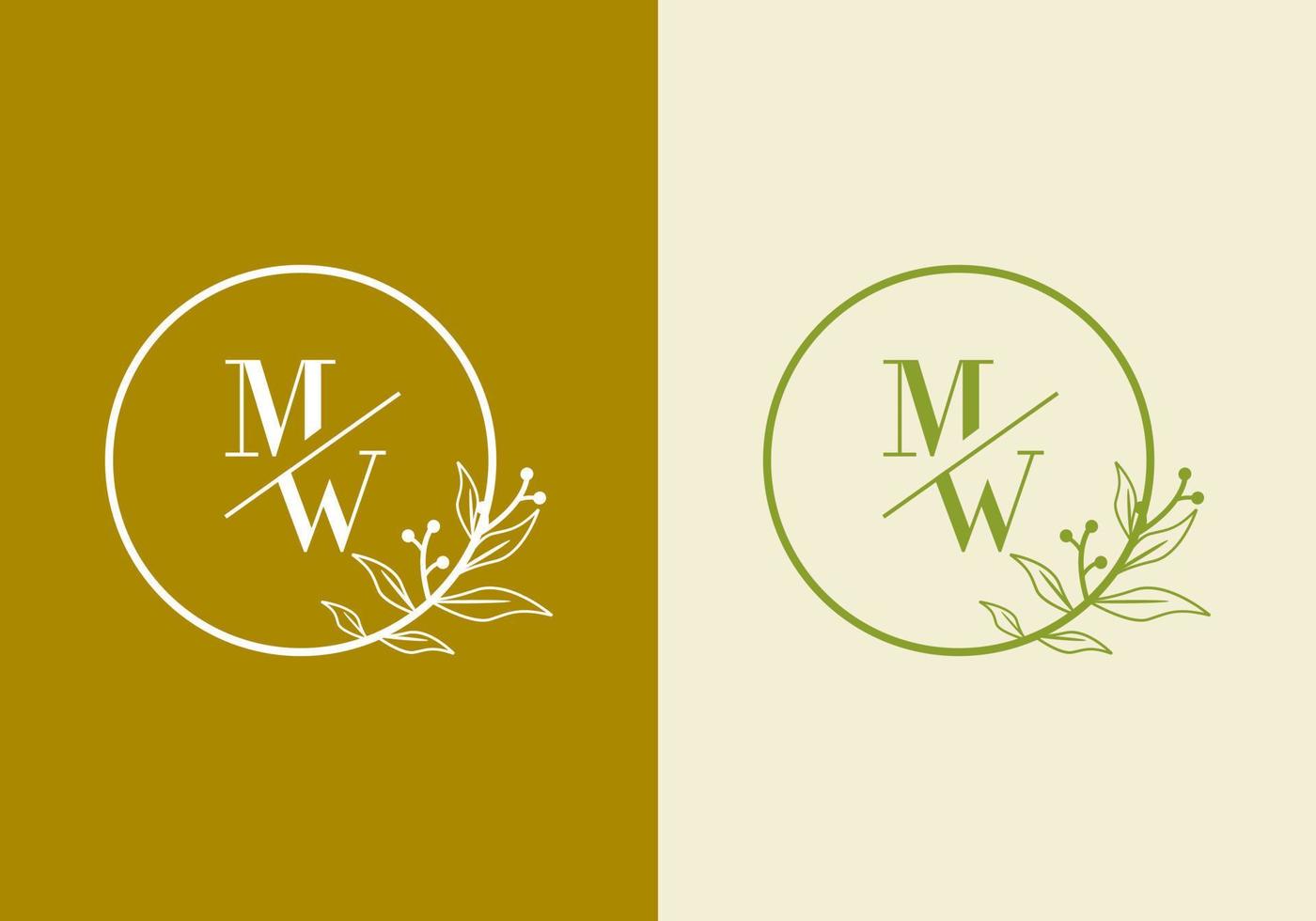 letter M, logo W, suitable for the company's initial symbol. vector