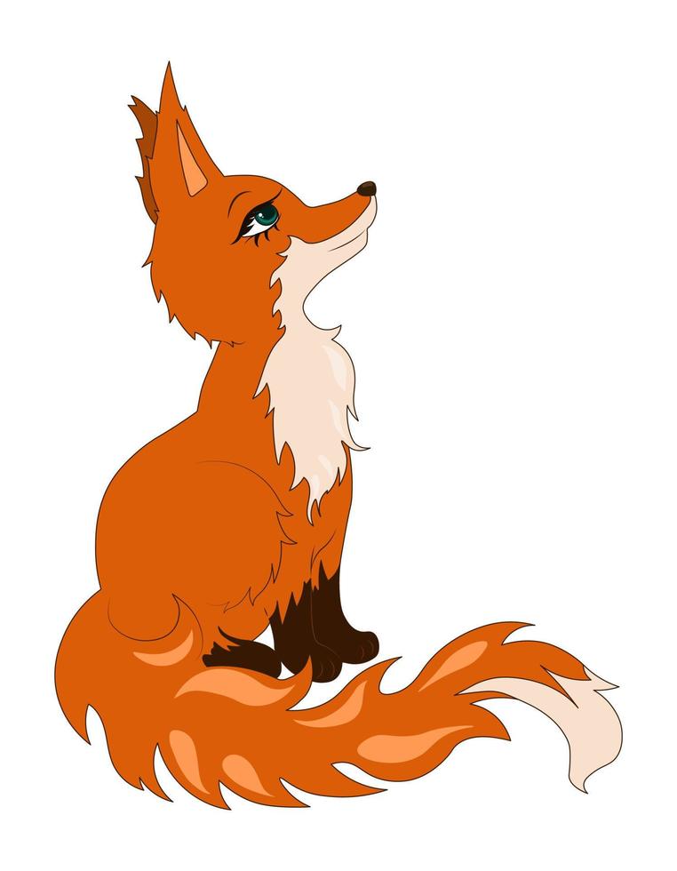 Free Vector  Cute fox sitting with scarf in autumn cartoon icon  illustration animal nature icon isolated  flat cartoon style