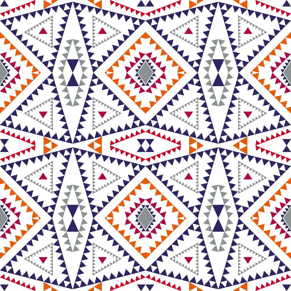 motivos étnicos geométricos con diseño de ornamento abstracto diagonal triangular cuadrado para la impresión textil de tela de ropa, artesanía, bordado, alfombra, cortina, batik, envoltura de papel pintado, vector transparente