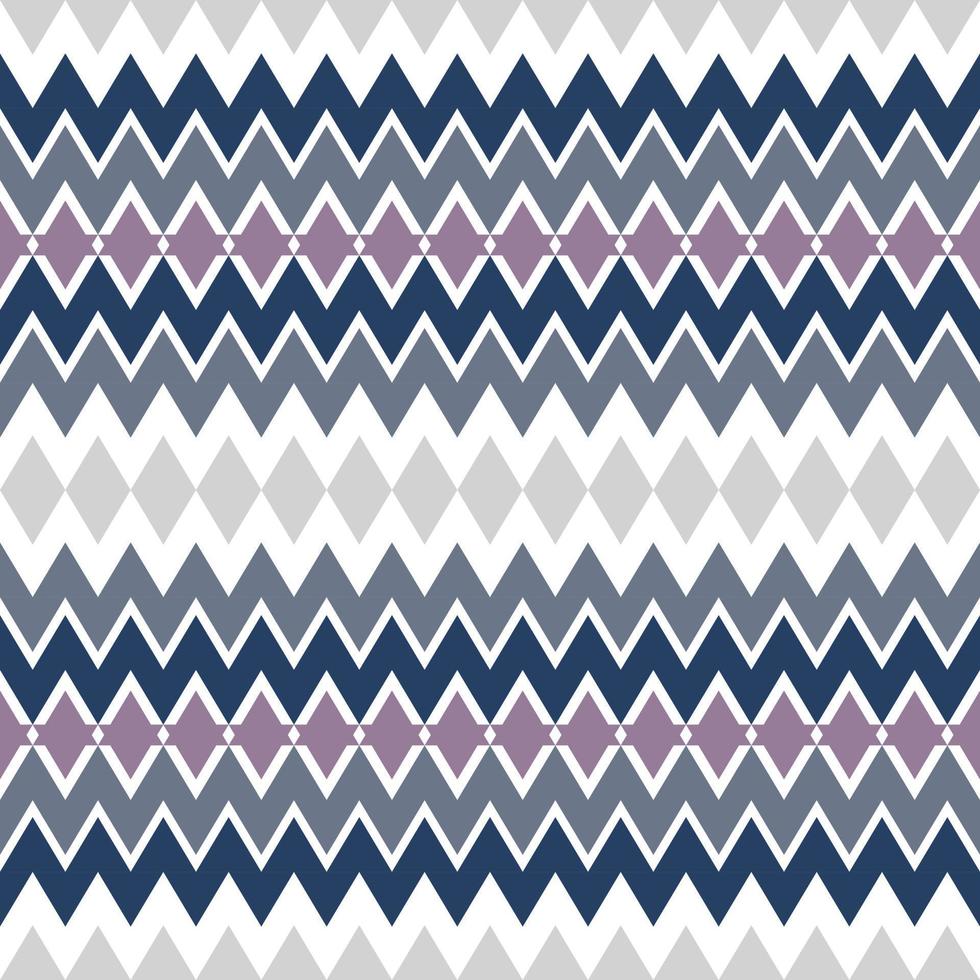 Geometric ethnic pattern with square triangle diagonal abstract ornament design for clothing fabric textile printing, handcraft, embroidery, carpet, curtain, batik, wallpaper wrapping, vector seamless