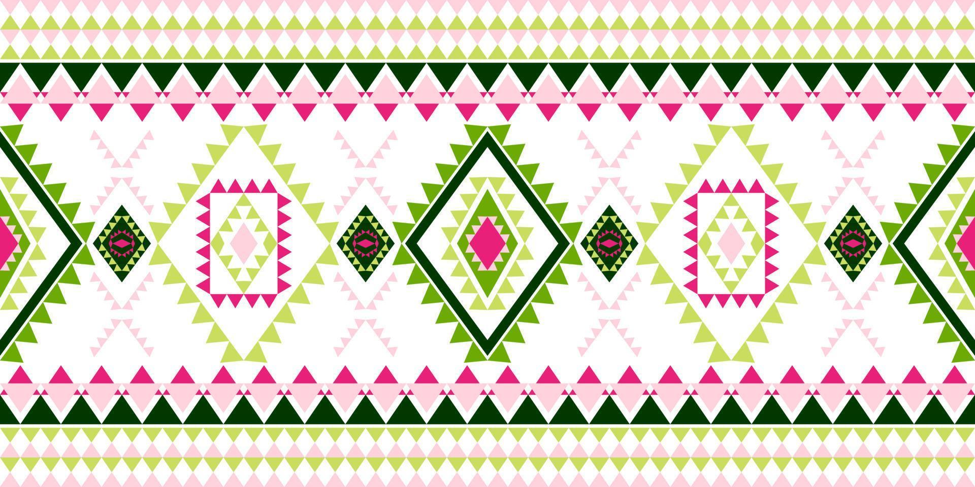 Geometric ethnic pattern with square triangle diagonal abstract ornament design for clothing fabric textile printing, handcraft, embroidery, carpet, curtain, batik, wallpaper wrapping, vector seamless