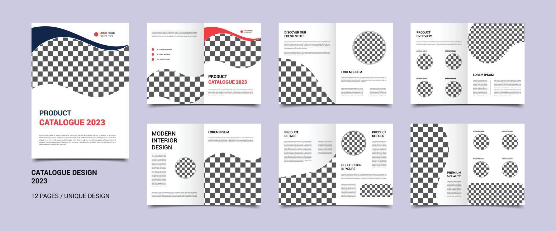 Modern product catalogue design template. Minimalist product brochure template design. Modern a4 product catalog design template. vector