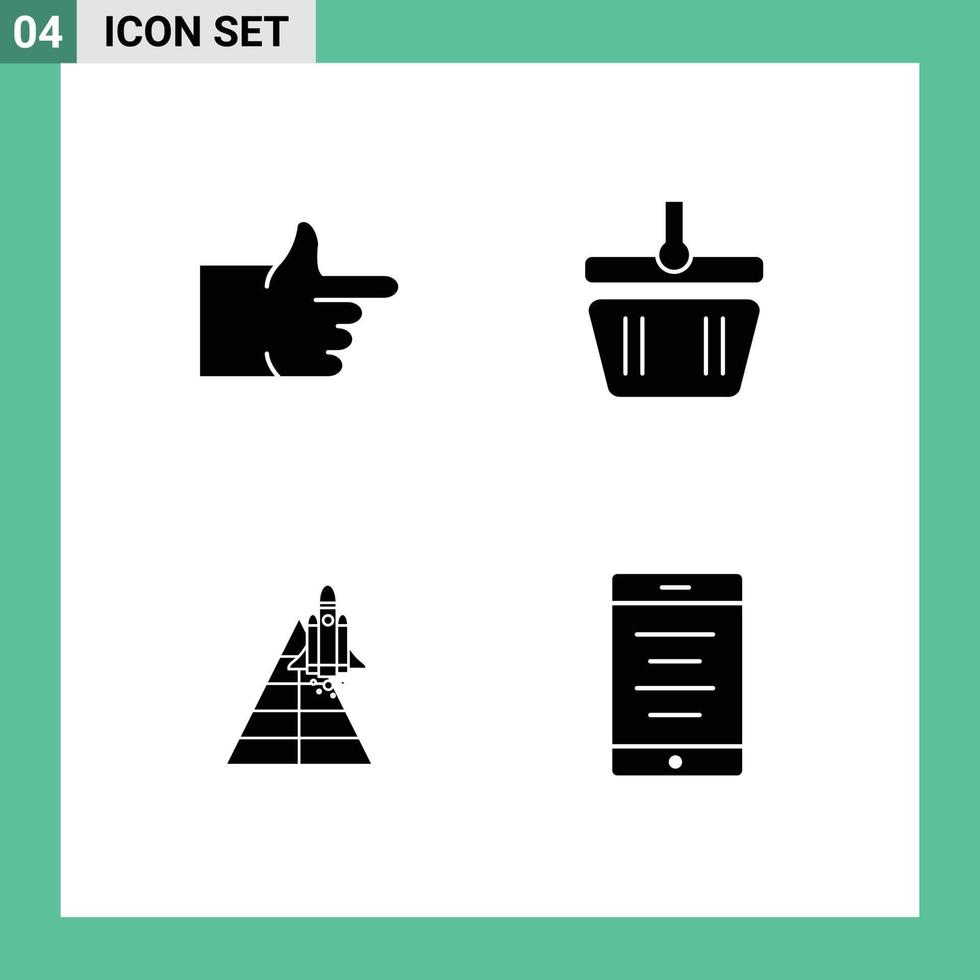 User Interface Solid Glyph Pack of modern Signs and Symbols of like aircraft basket spring launch Editable Vector Design Elements