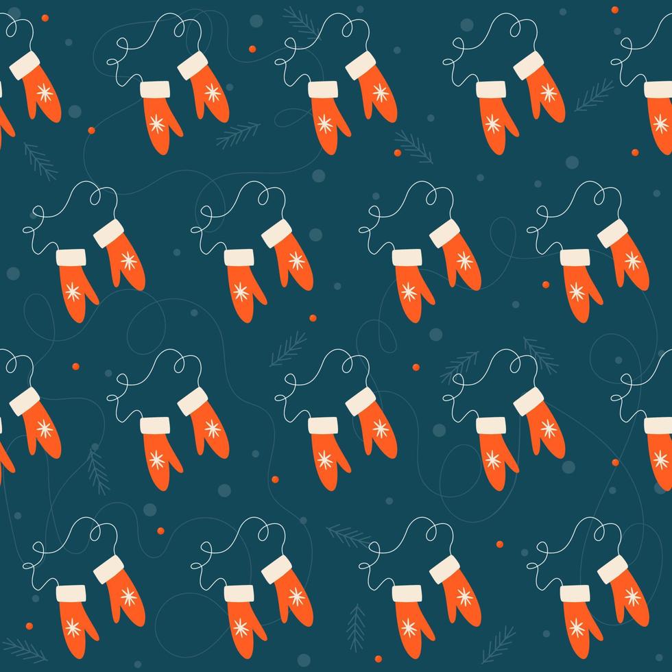 Christmas And New Year Seamless Pattern Background. Christmas Digital Paper. New Year Textile print vector