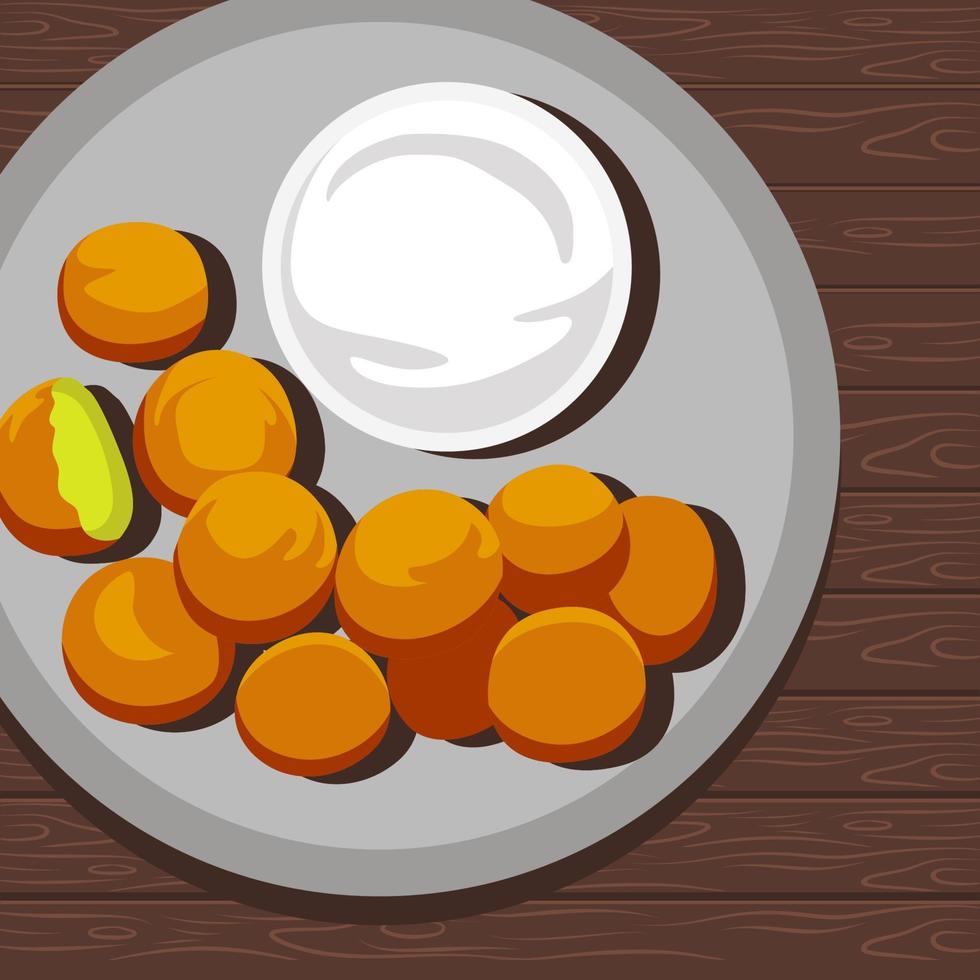 falafel flat style illustration vector design