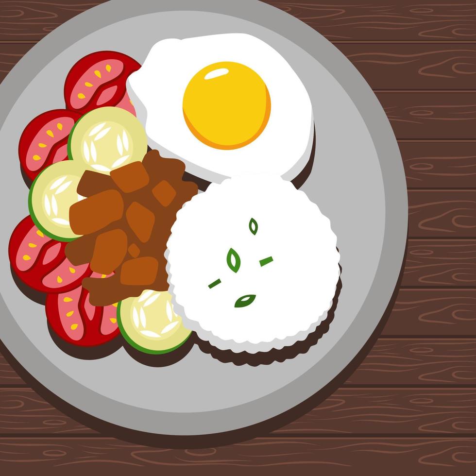 diseño de vector de ilustración de estilo plano tabsilog