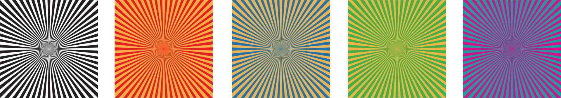 Sun rays. Retro sunburst background. Vector illustration