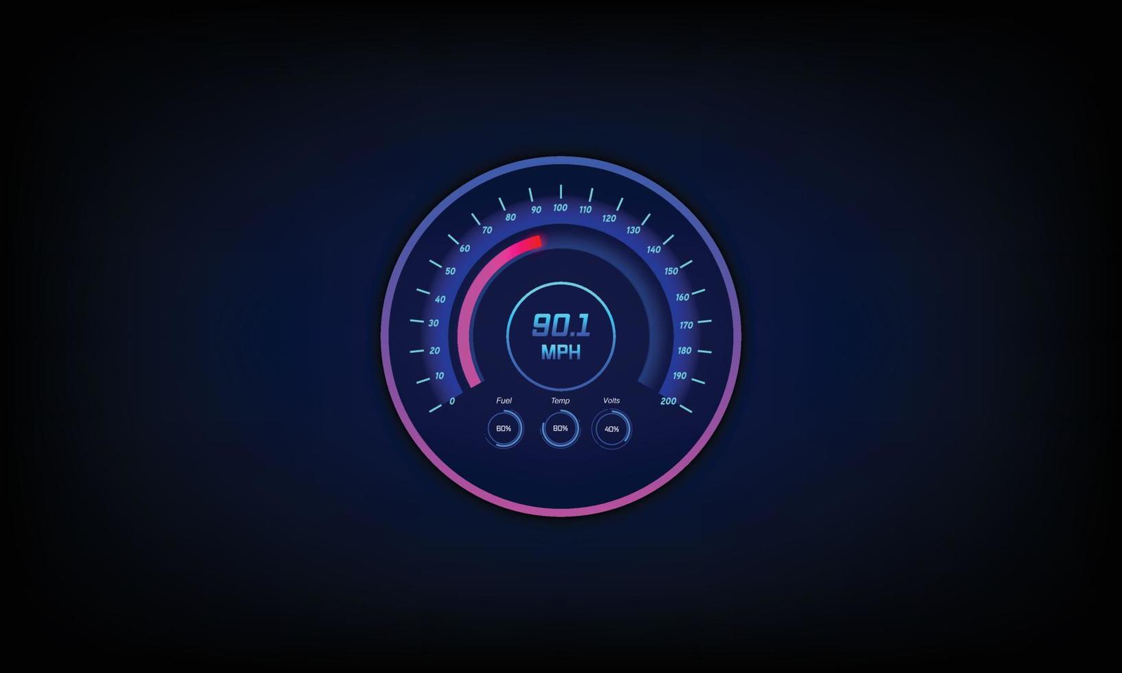 Speed motion background with fast speedometer car. Racing velocity background. vector