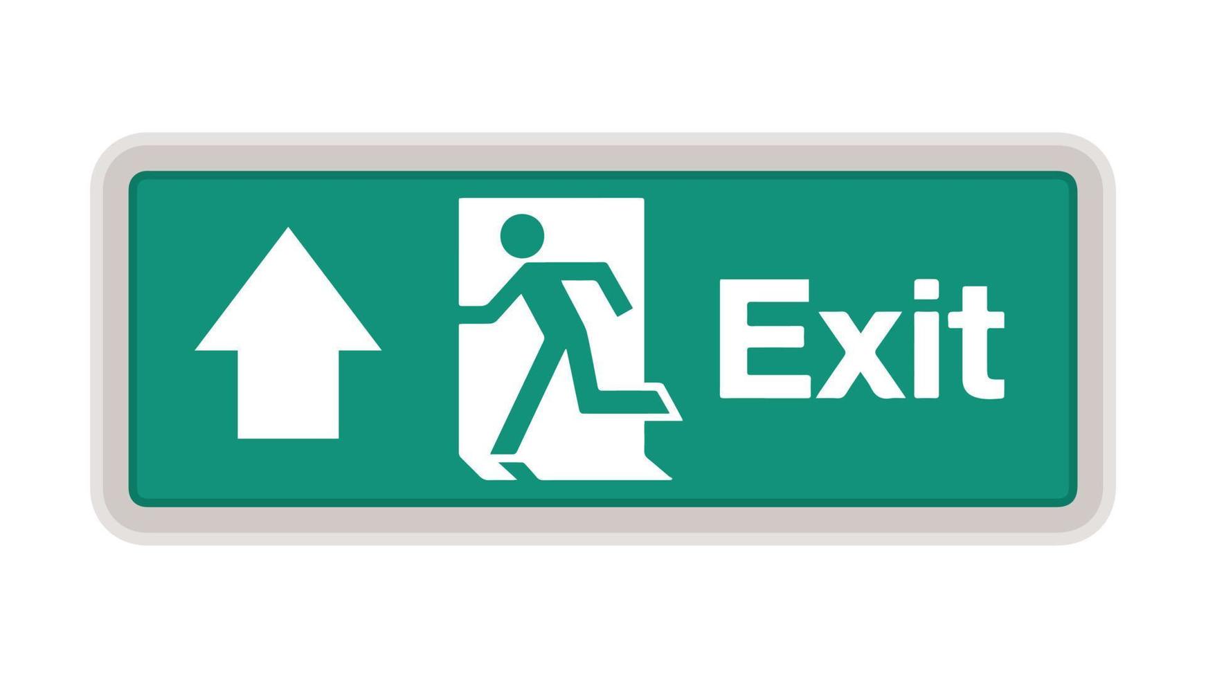 Exit sign vector. exit way symbol. wallpaper. vector