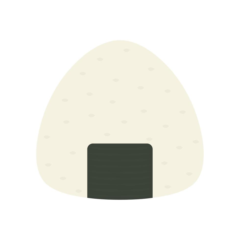 Onigiri vector. Onigiri on white background. Onigiri logo design. vector
