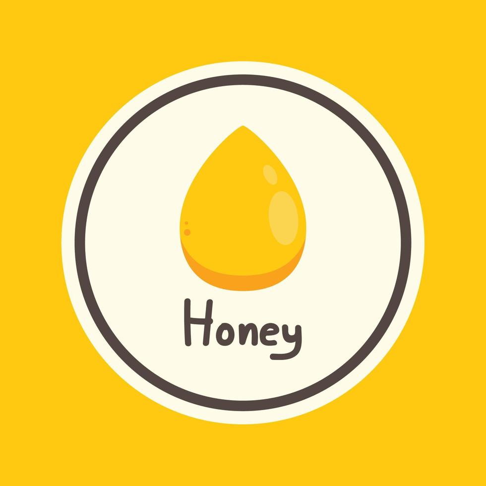 Honey vector. Honey on white background. Honey drop logo design. vector