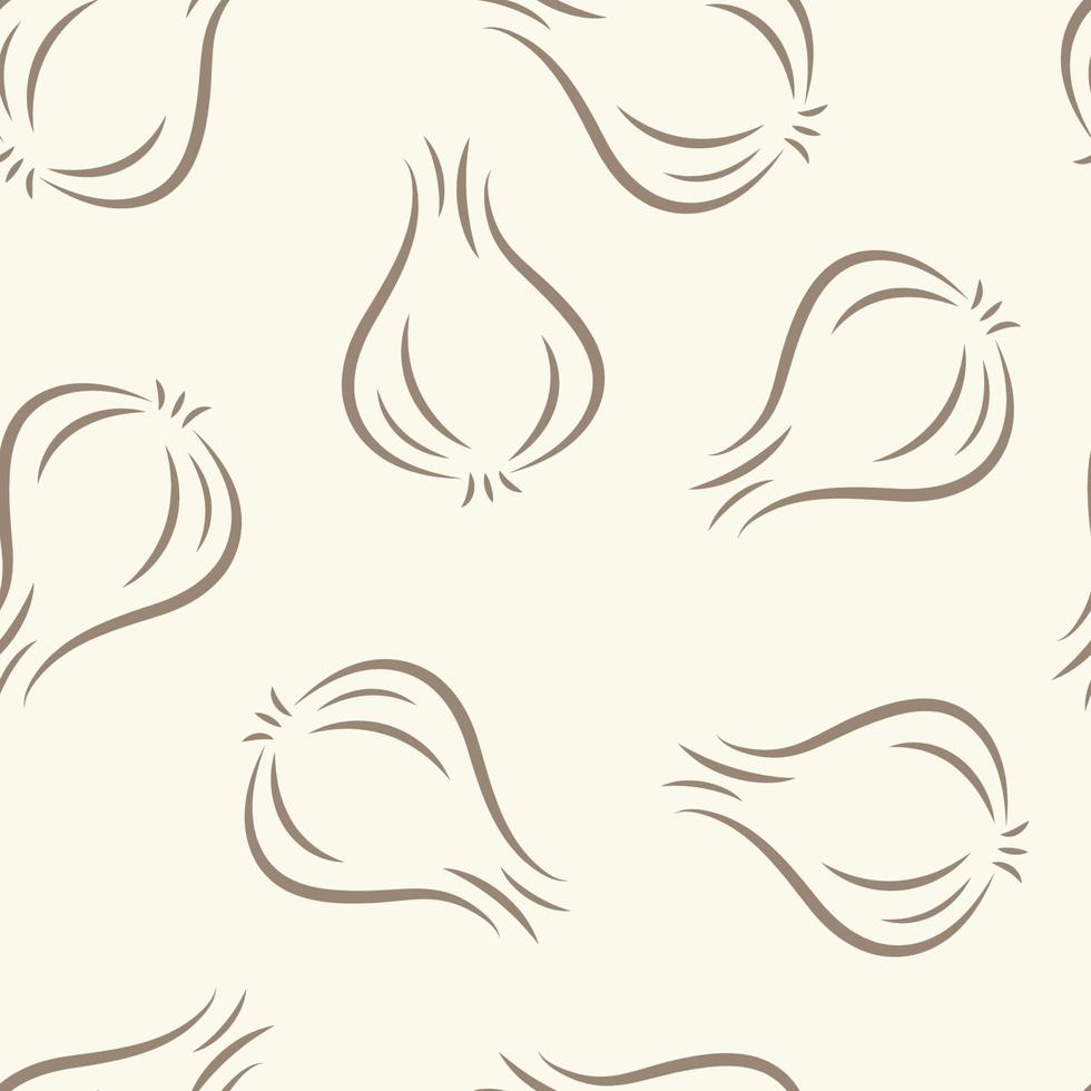 Garlic pattern wallpaper. Garlic vector. wallpaper. Garlic symbol vector. vector