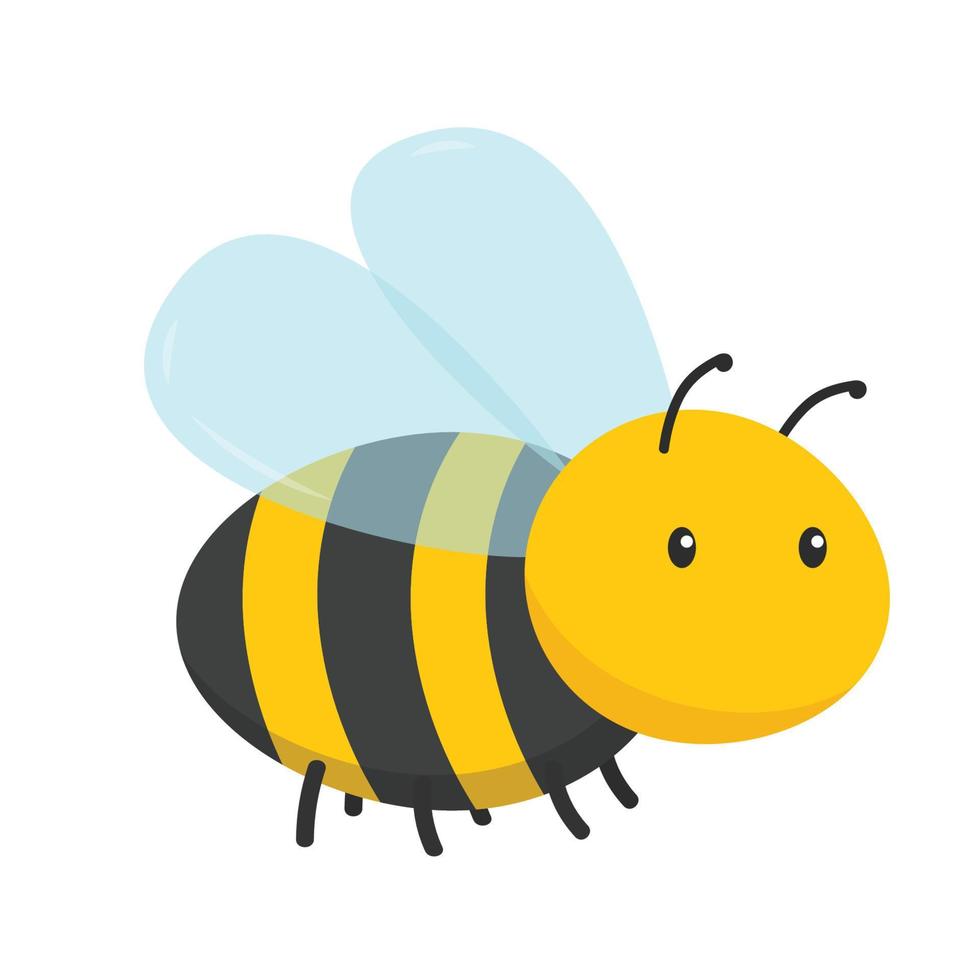 diseño de personajes de abeja. icono de gota de abeja y miel. vector