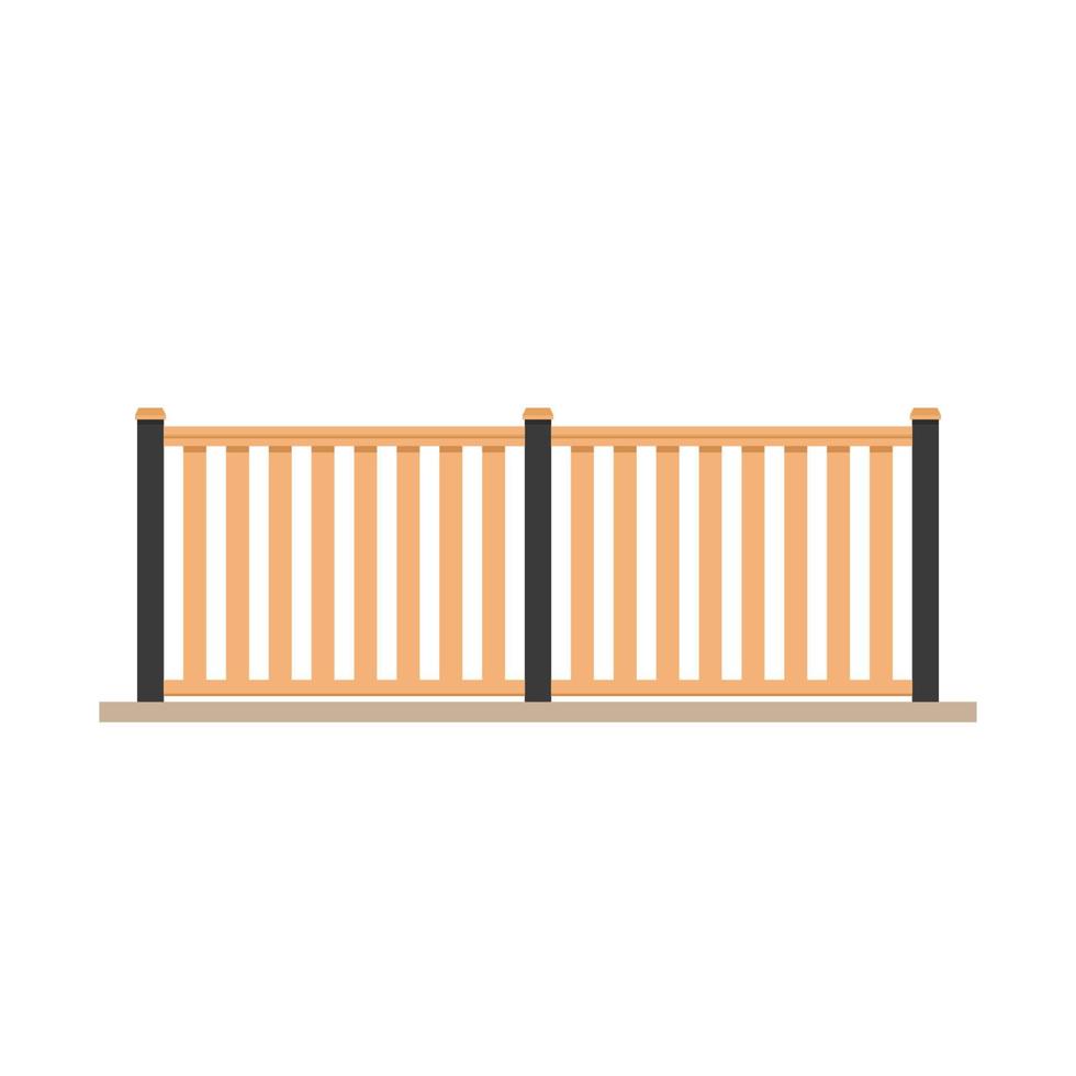 Balcony cartoon vector. Railing vector. Fence vector. vector