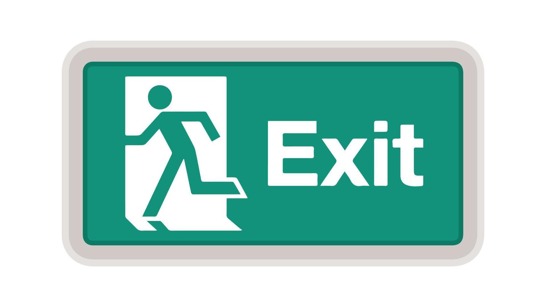 Exit sign vector. exit way symbol. wallpaper. vector