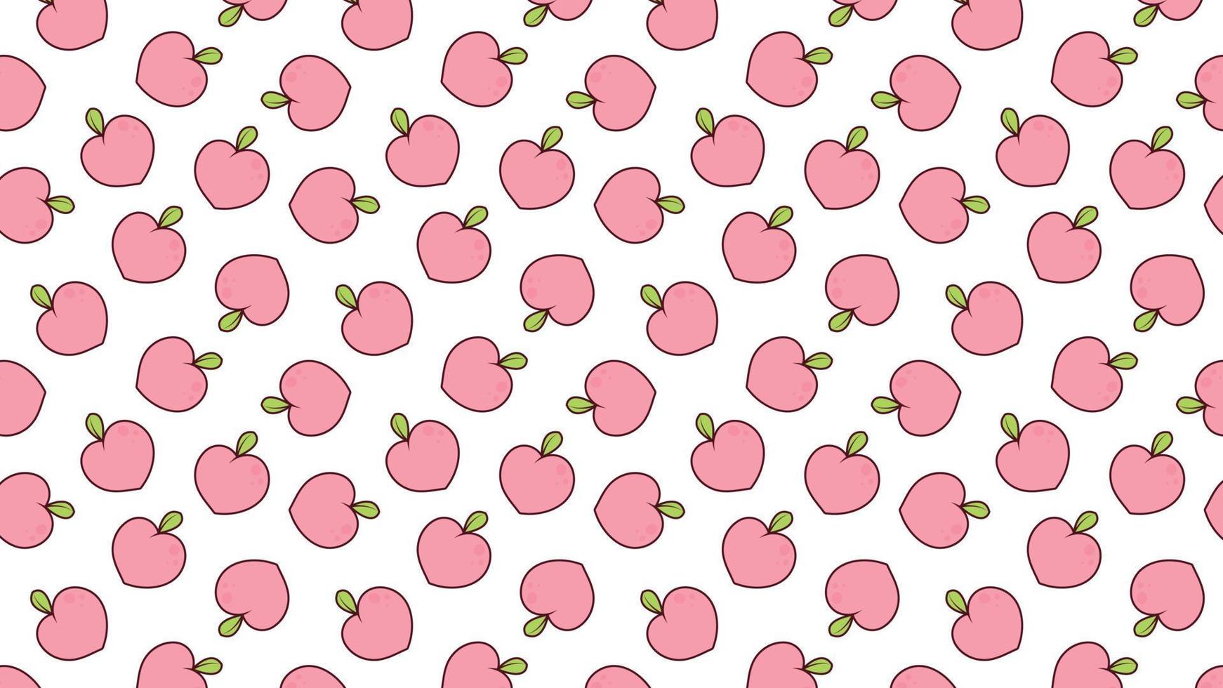 Peach vector. Peach pattern wallpaper. background. vector