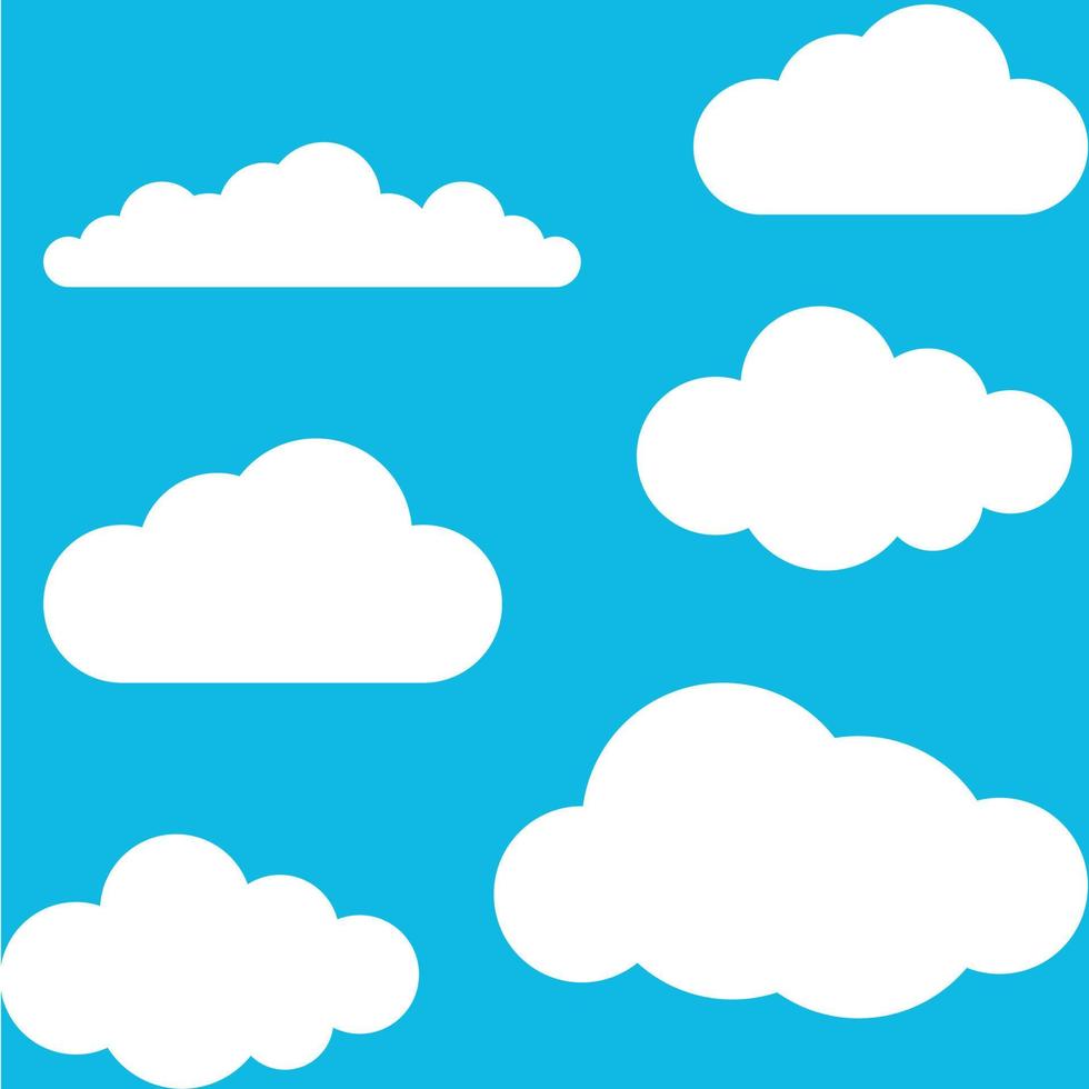 Blue sky and clouds vector