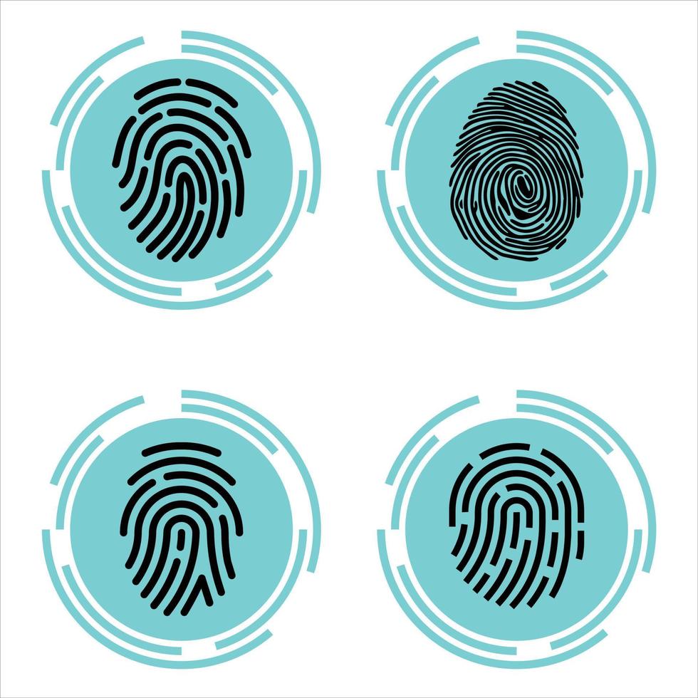 Fingerprint sensor for security vector