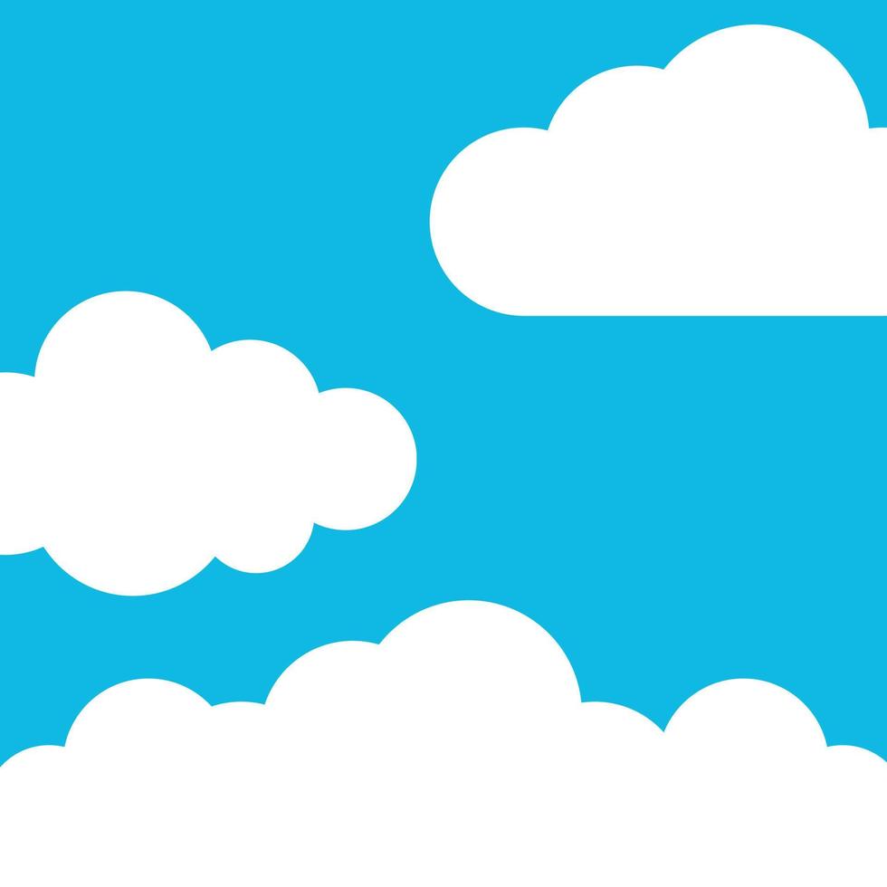 Blue sky and clouds vector