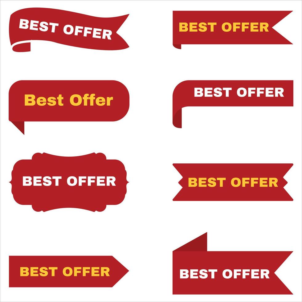 Best offer banner vector