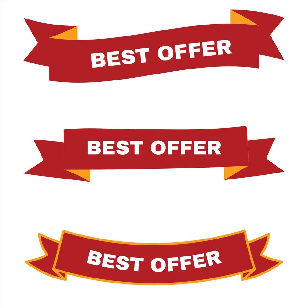 Best offer banner vector