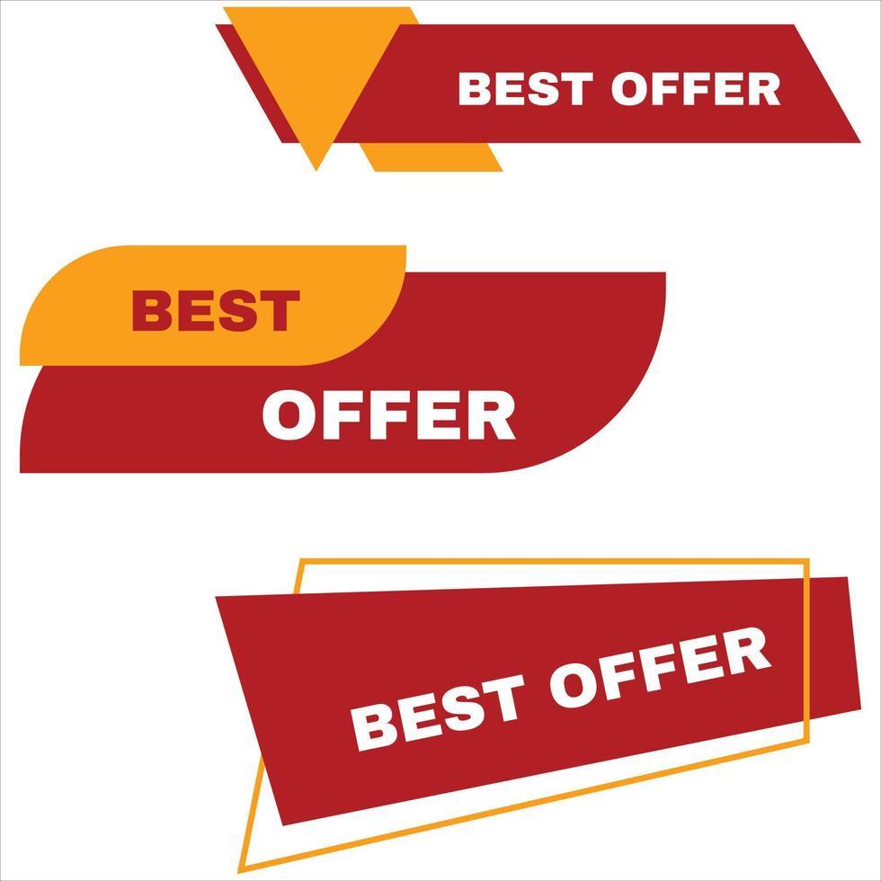 Best offer banner vector